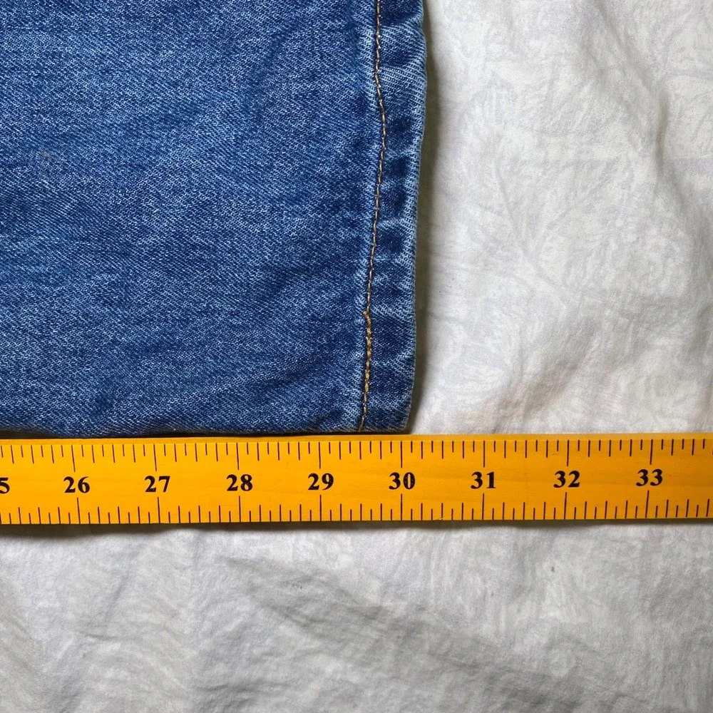 Levis 550 Mens Jeans 46x30 Relaxed Fit Medium Wash Blue Denim Straight Leg